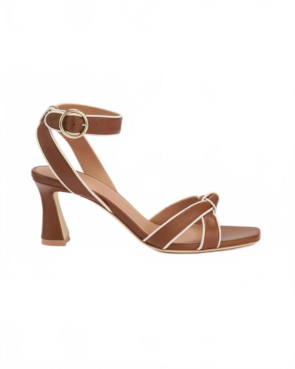 NEW MALONE SOULIERS women's rudi 70 open toe sandal in oak/cream